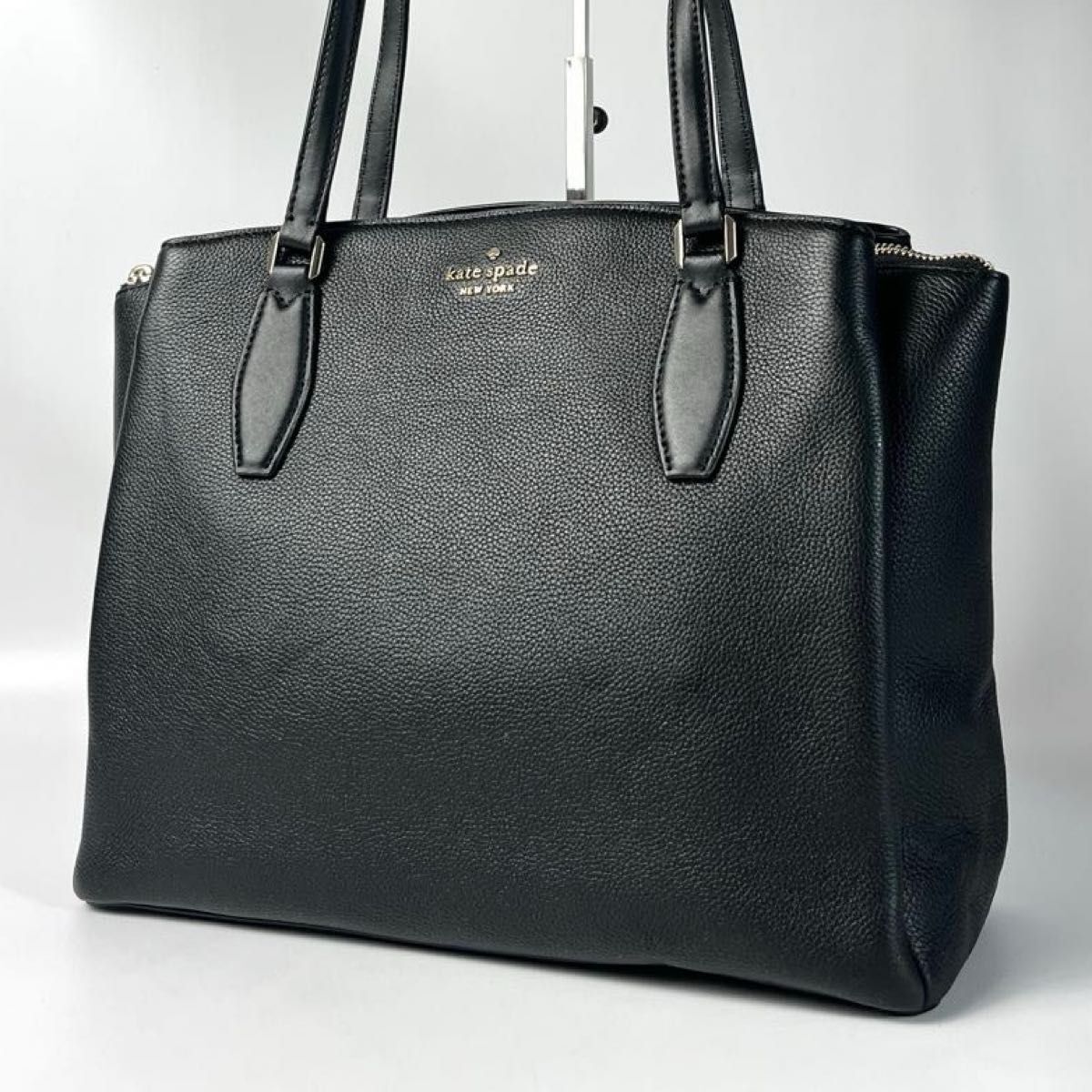 美品 kate spade ケイトスペード モネ ラージ トート トートバッグ レザー 黒 ブラック WKRU6948 10,804円