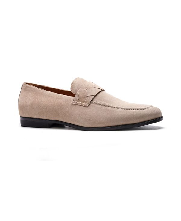 カルロスサンタナ メンズ シューズ スリッポン・ローファー Carlos by Carlosantana Mens Groove Weave Loafers Beige suede ベージュ