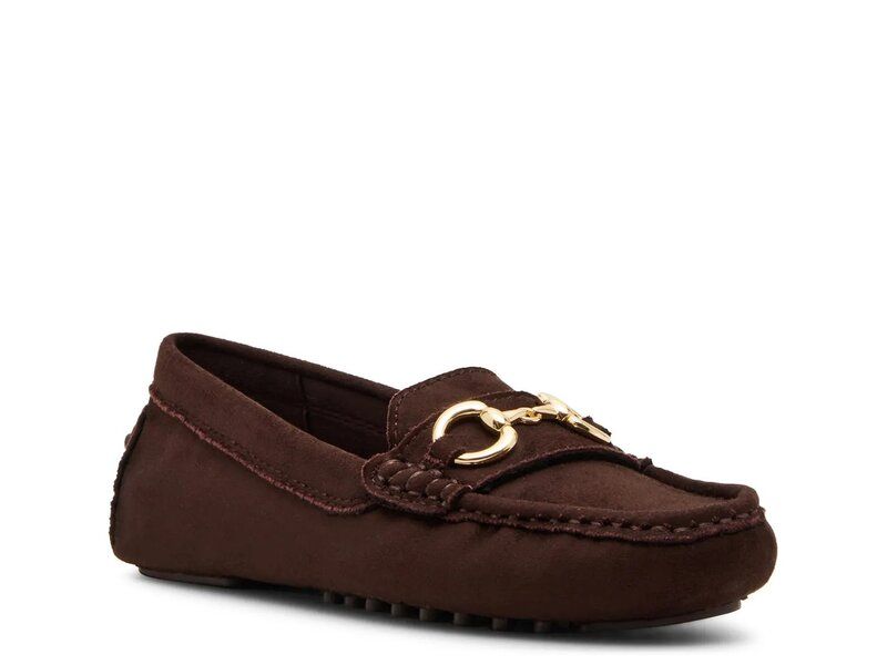アンクライン レディース シューズ スリッポン・ローファー Anne Klein Chrystie Loafer Dark Brown ブラウン