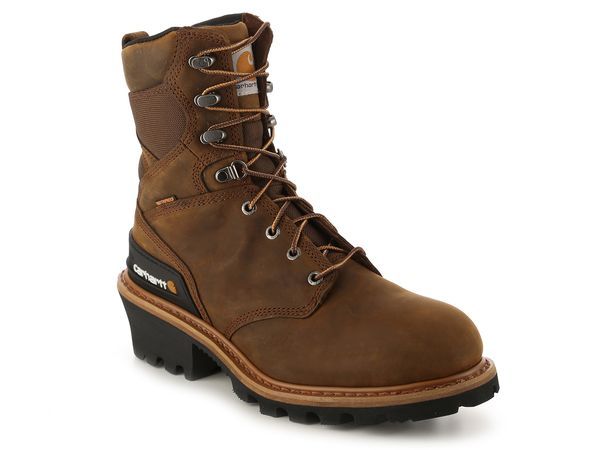 カーハート メンズ シューズ ブーツ・レインブーツ Carhartt Logger Insulated Work Boot Dark Brown ブラウン