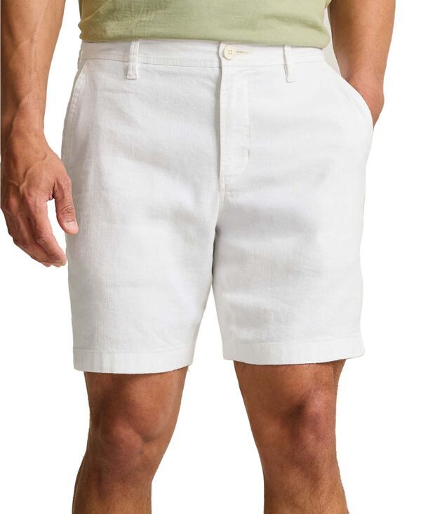 トッミーバハマ メンズ ボトムス ハーフパンツ・ショーツ ショートパンツ リネン Tommy Bahama Mens Beach Coast FlatFront Linen 9 Shorts Whit