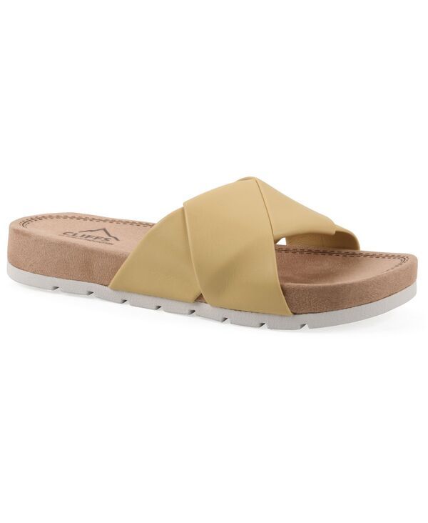 クリフバイホワイトマウンテン レディース シューズ サンダル Cliffs by White Mountain Womens Tincie Slide Sandals Yellow Smooth イエ 15,606円