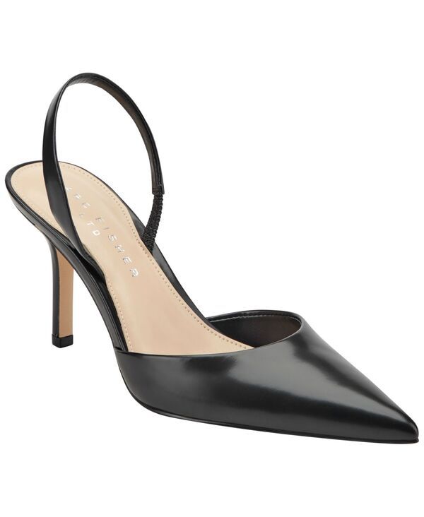 マーク・フィッシャー レディース シューズ パンプス レザー Marc Fisher LTD Womens Noland Leather Slingback Stiletto Pumps Black