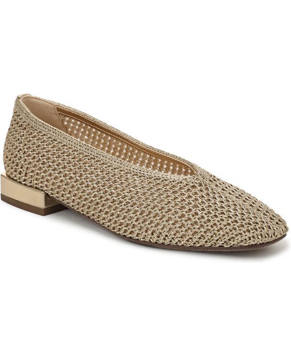 サムエデルマン レディース シューズ パンプス ニット Sam Edelman Womens Kasey Knit Ballerina Flats Amber Gold Woven Fabric アン