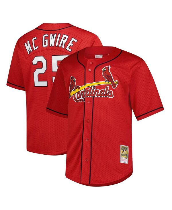 ミッチェルネス メンズ トップス シャツ メッシュ トール ジャージー Mitchell Ness Mens Mark McGwi red St Louis Cardinals Big Tall Co