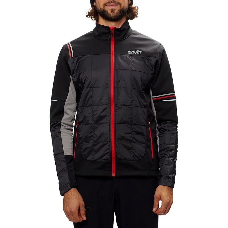 スウィックス メンズ アウター ジャケット・ブルゾン Swix Navado Hybrid Jacket Mens Black ブラック