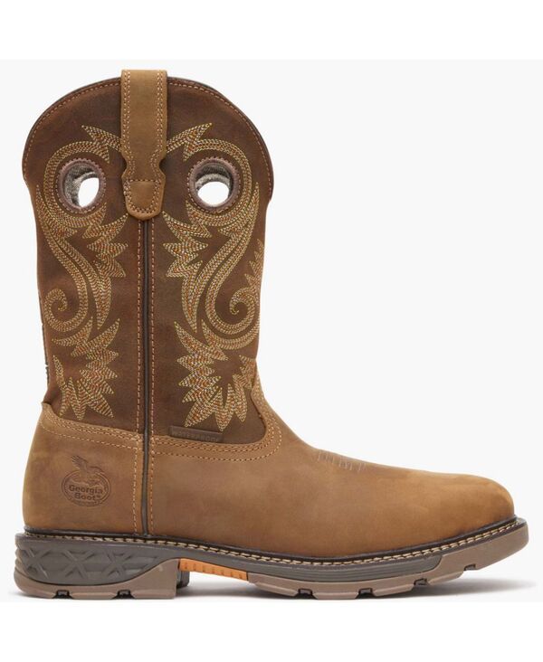 ジョージブーツ メンズ シューズ ブーツ・レインブーツ GEORGIA BOOT Mens CarboTec FLX Alloy Toe Waterproof Pullon Work Boot Bro