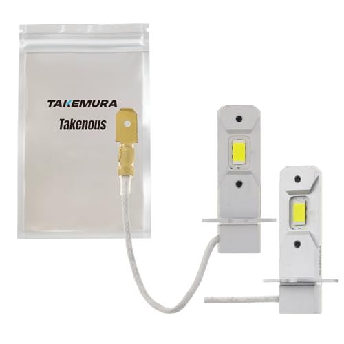 Takenous 竹村商会 24v h3 led フォグランプ トラック h3ledバルブ h3フォグ led (ホワイト)t bb1363a3