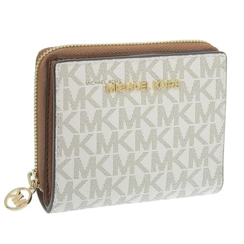 [Michael Kors] [マイケルコース] 財布 レディース 2つ折り 折財布 コンパクト アウトレット ブランド JET SET TRAVEL 35H3GTVF2B (VANILLA/ホワイト) [並行輸入品]pms 11,528円