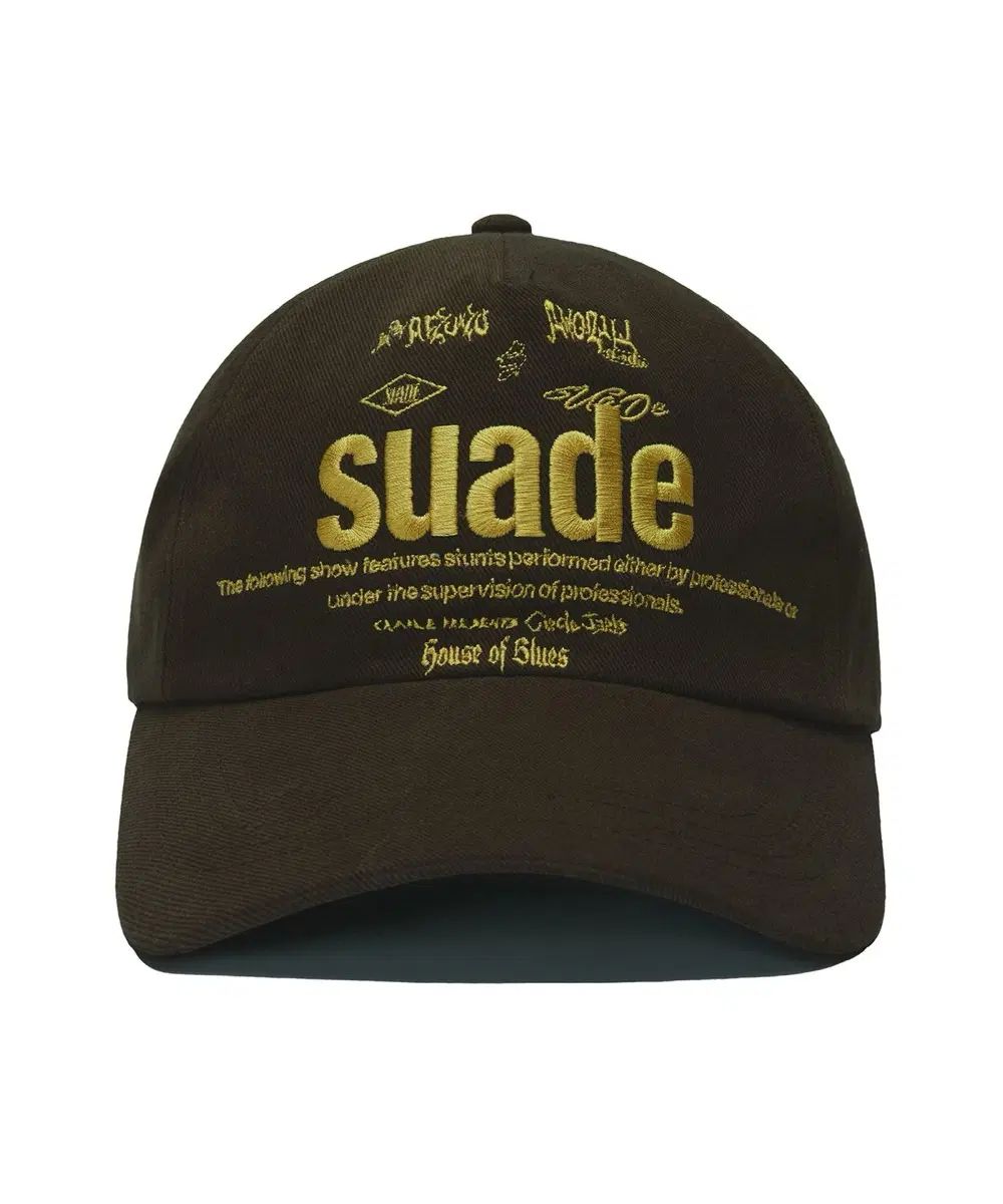 スウェード MIXED ロゴ ベースボールキャップ BROWN ロゴ キャップ キャップ 帽子 5,853円