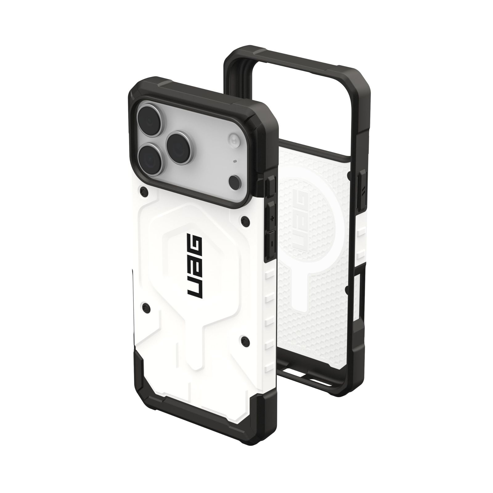URBAN ARMOR GEAR UAG iPhone 17 Pro Max用 ケース パスファインダー - MagSafeミリタリーグレードの保護カバーと互換性があり、ホワイト [パスファインダー - ホワイト]
