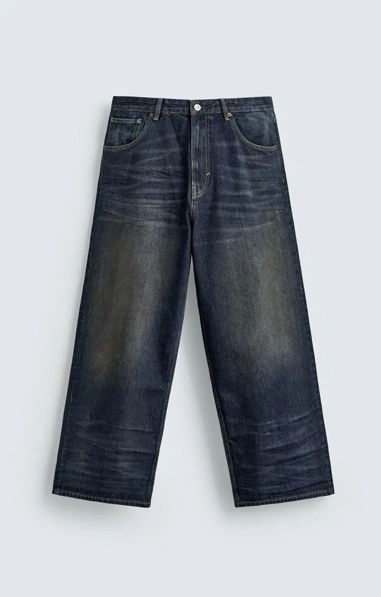 バギーワイドフィット デニム ミディアムブルー 26ss 新品