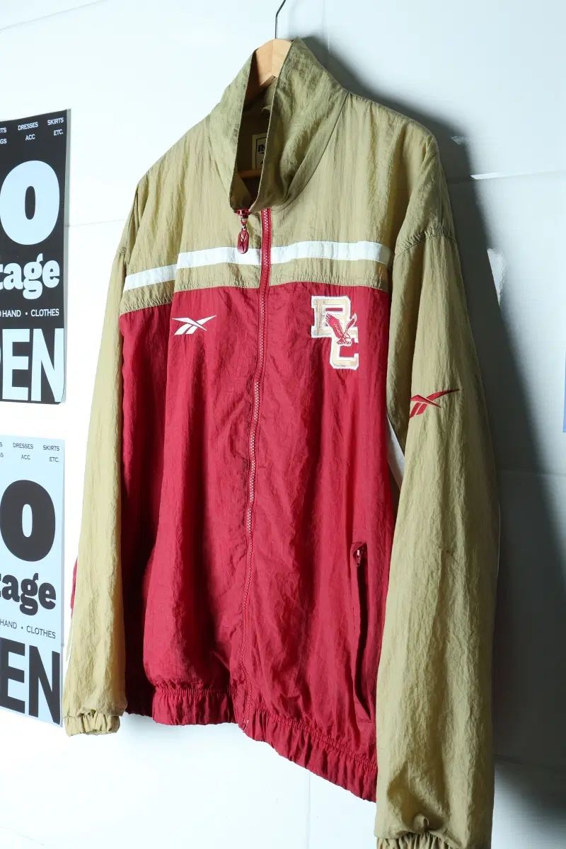 (XL-3XL) リーボック ジップアップ ウィンドブレーカー アウター ジャケット 90S 年代-H37312