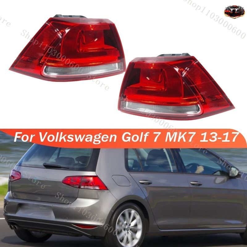 VW ゴルフ7 MK7 2013-2015 2016 2017 アウター/インサイド サイド テールライト リアランプ バックランプ バルブなし 5G0945095M