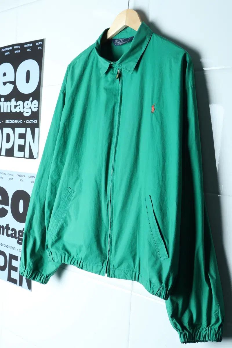 (L-XL) ポロ ラルフローレン ジップアップ ウィンドブレーカー アウター ジャケット 90S-H37322