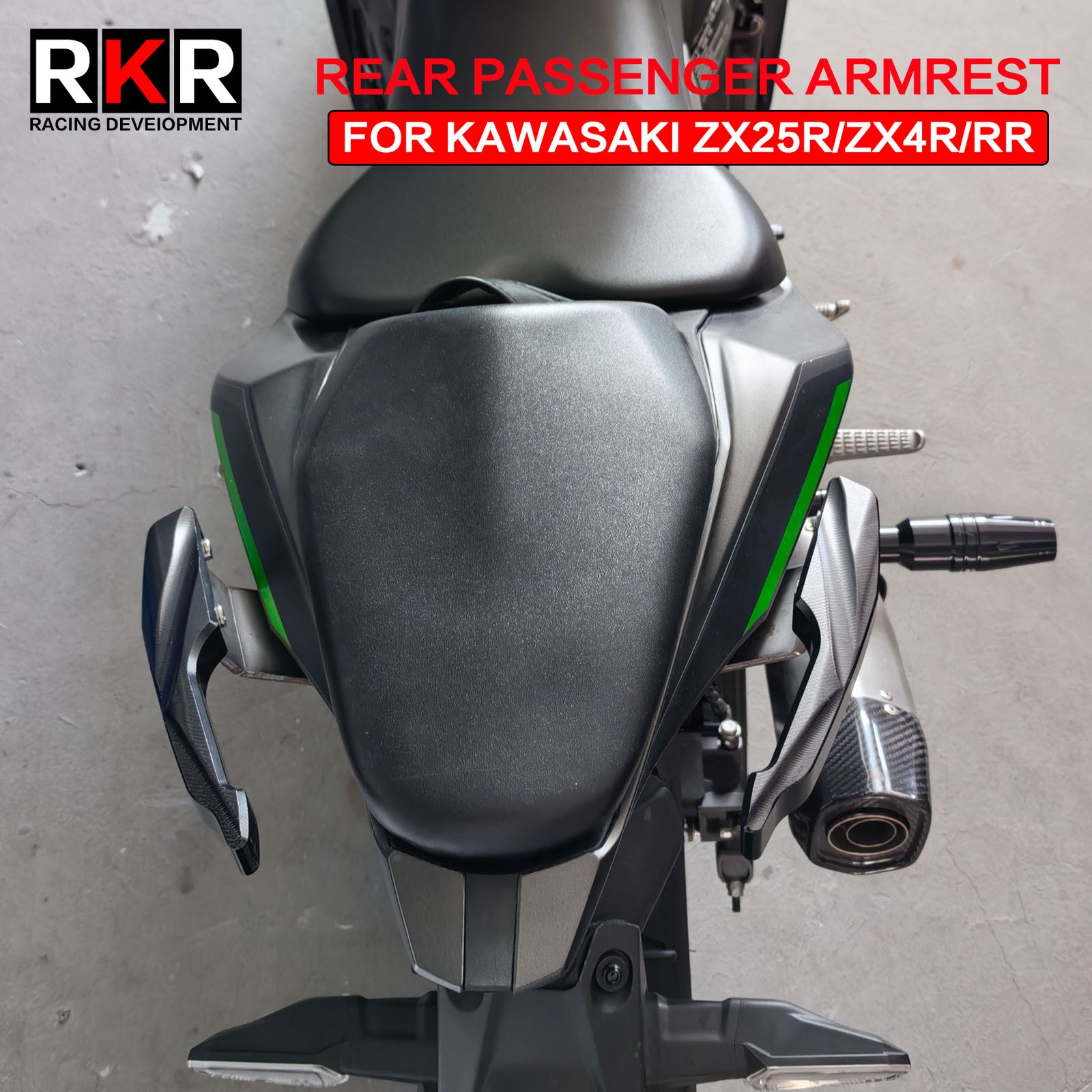 カワサキ ZX-25R ZX-4R ZX-4RR 用 CNC アームレストハンドル テールハンドレールブラケット