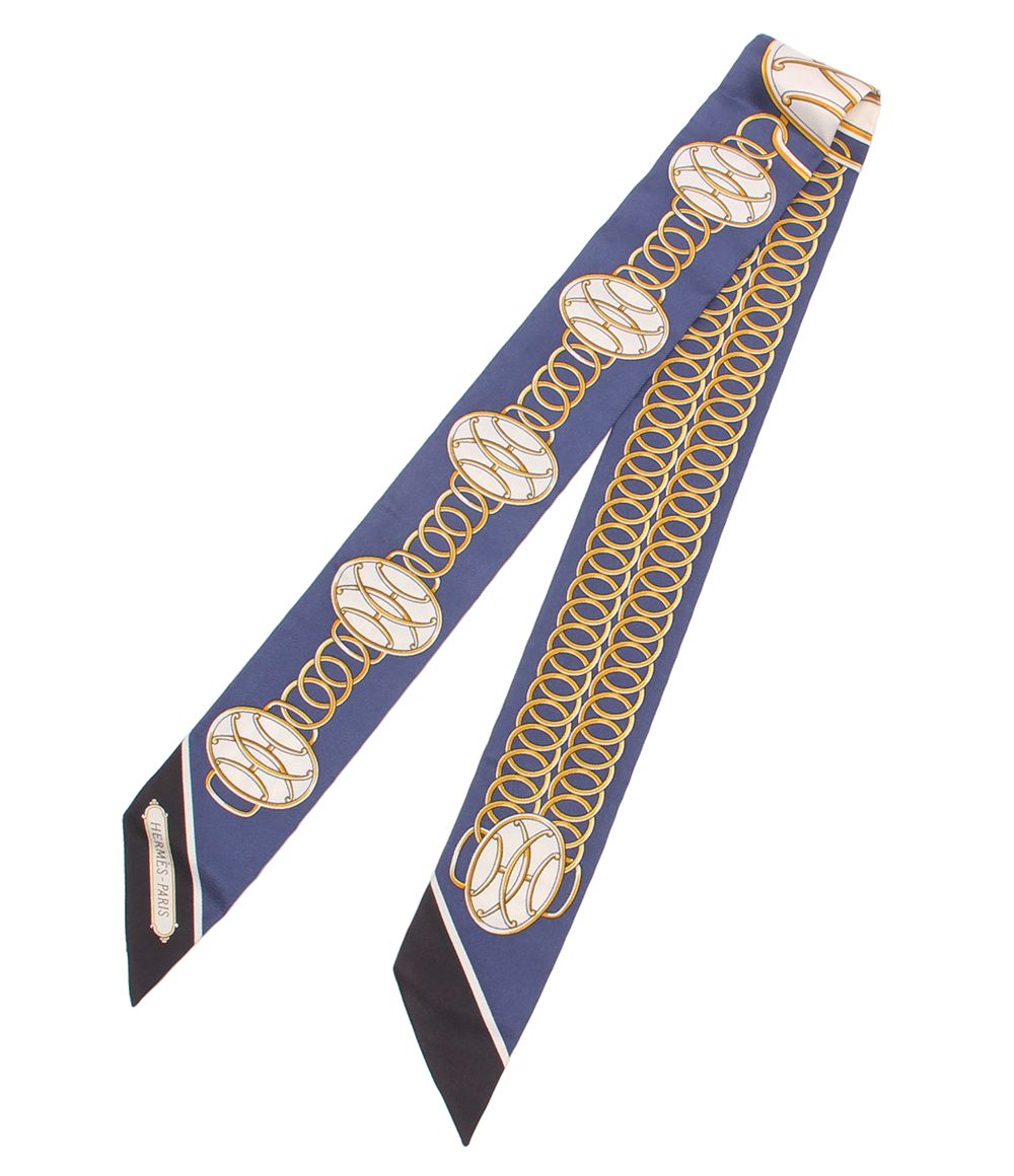 美品 エルメス スカーフ シルク100％ ツイリー リフト プロフィール レディース HERMES