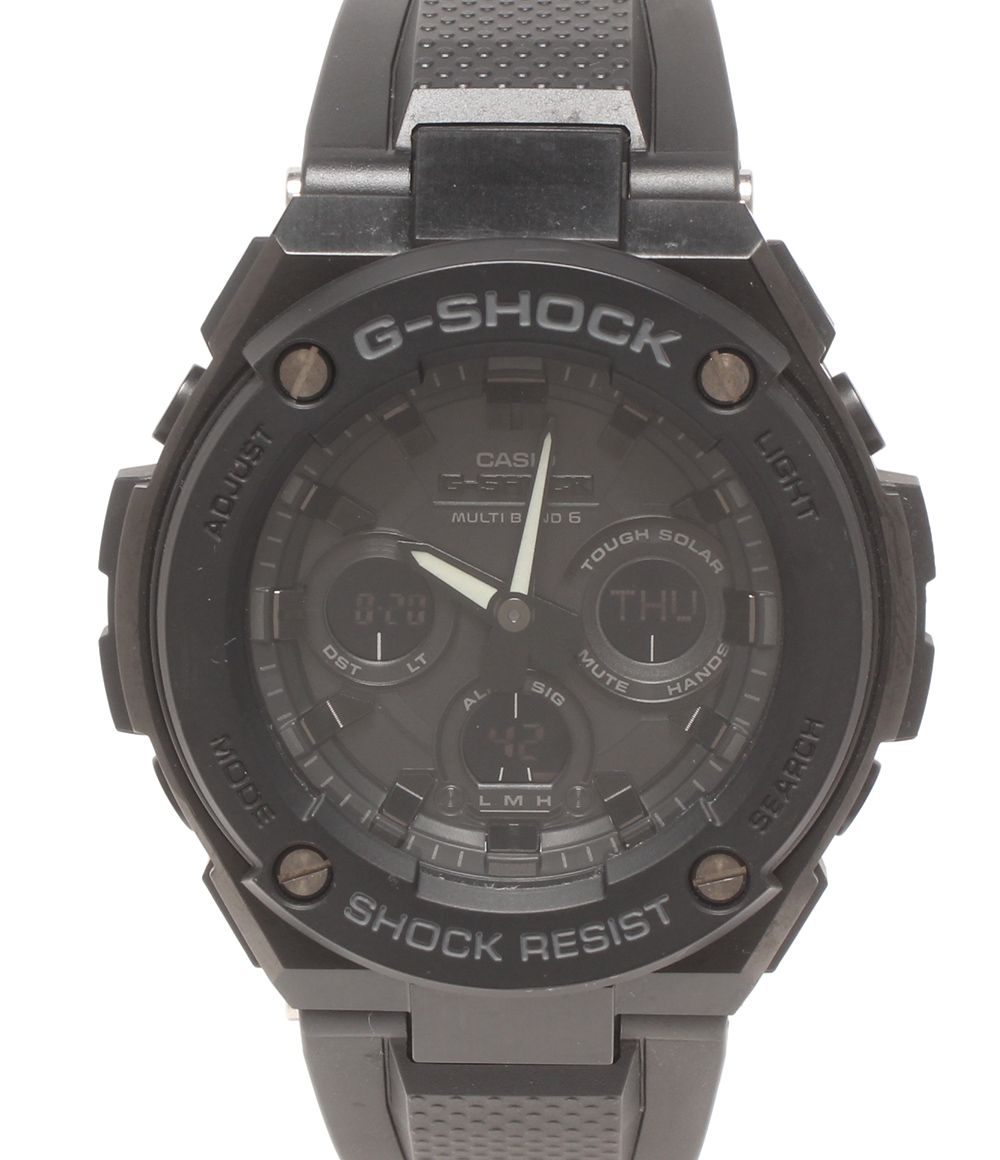 美品 カシオ 腕時計 Gスチール G-STEEL G-SHOCK 電波ソーラー GW-6900A ソーラー ブラック メンズ CASIO