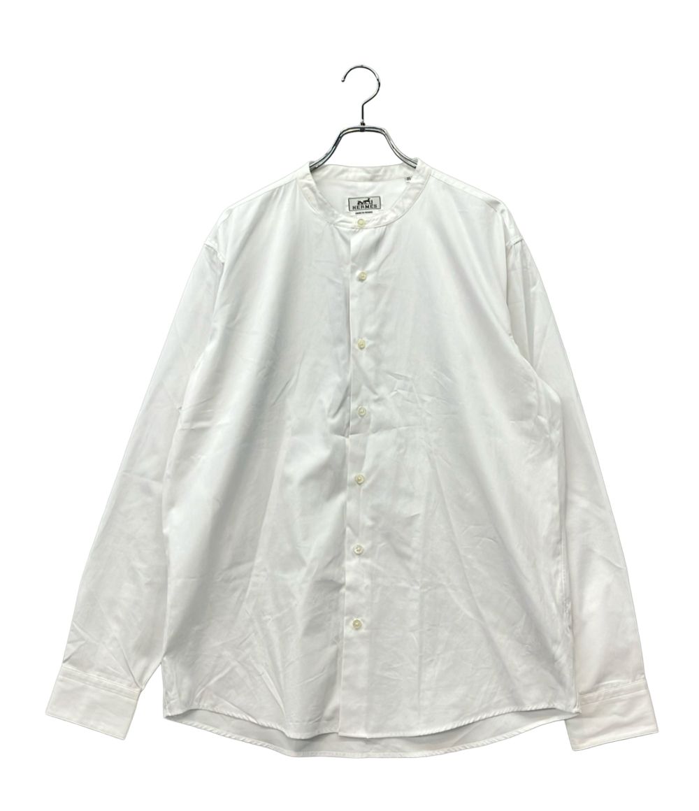 エルメス 長袖 バンドカラー シャツ H556310H1 メンズ SIZE 42 (M) HERMES