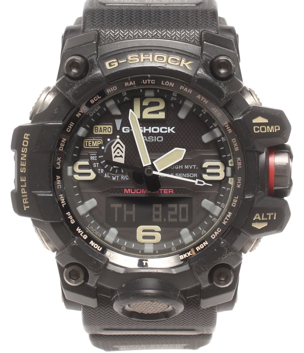 カシオ 腕時計 マッドマスター MUDMASTER G-SHOCK 電波ソーラー GWG-1000 ソーラー ブラック メンズ CASIO