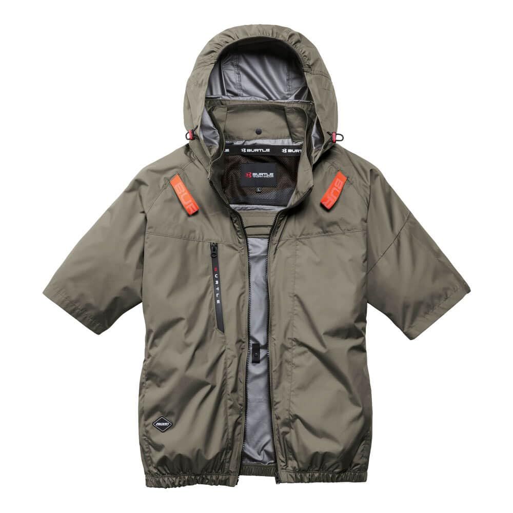 [BURTLE] [バートル] エアークラフト 半袖ブルゾン (ファンなし) AC2096HB ハイバック AIRCRAFT 3XL 23カーキ [23カーキ] [3XL]