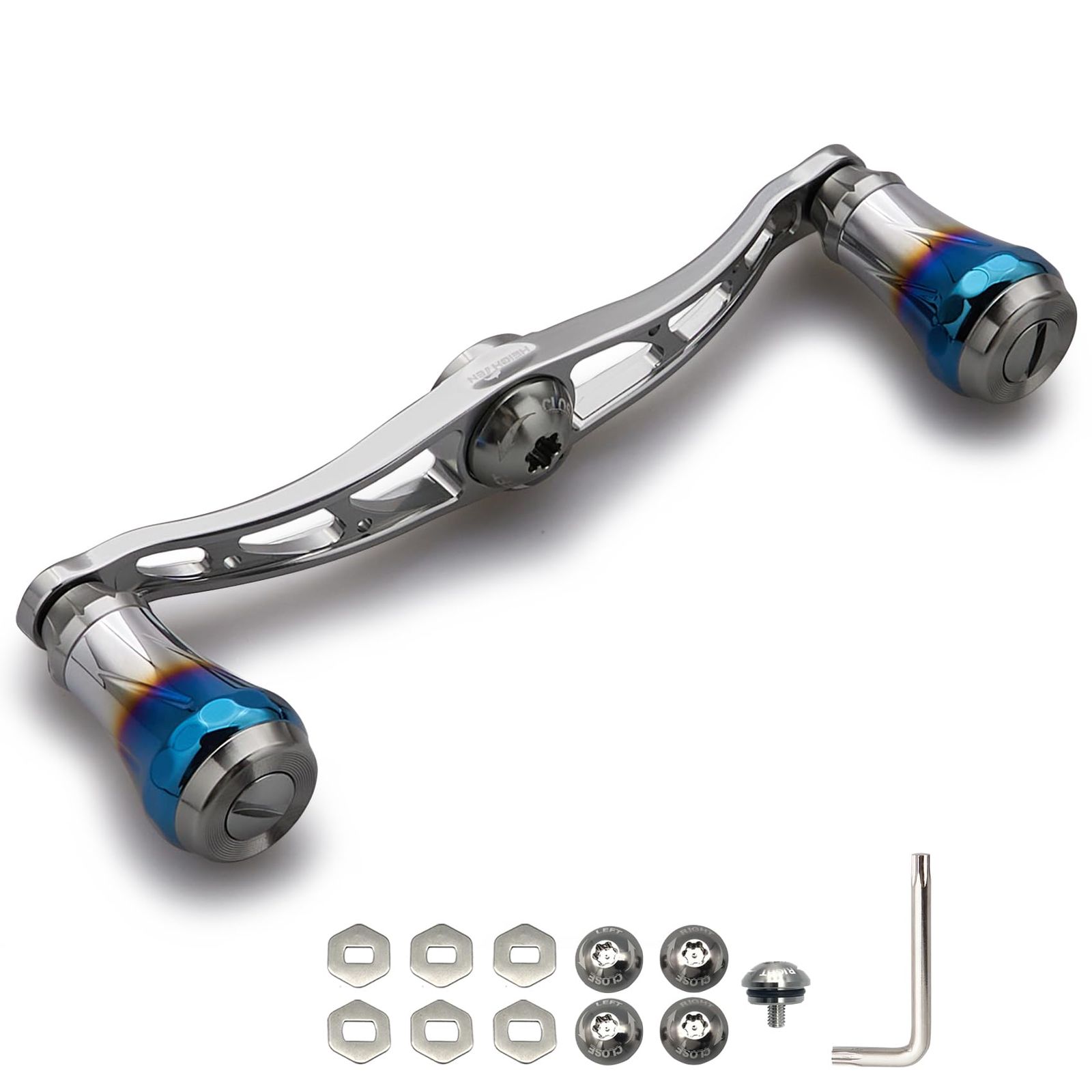 新品 HEIGHTEN V2.0 90mm/105mm/115mm ベイト リール ハンドル シマノ(shimano) ダイワ(daiwa) アブガルシア(abu) 通用 ベイトリール 用 航空アルミ製 Aurora Series (V2.0-115mm - 7,433円