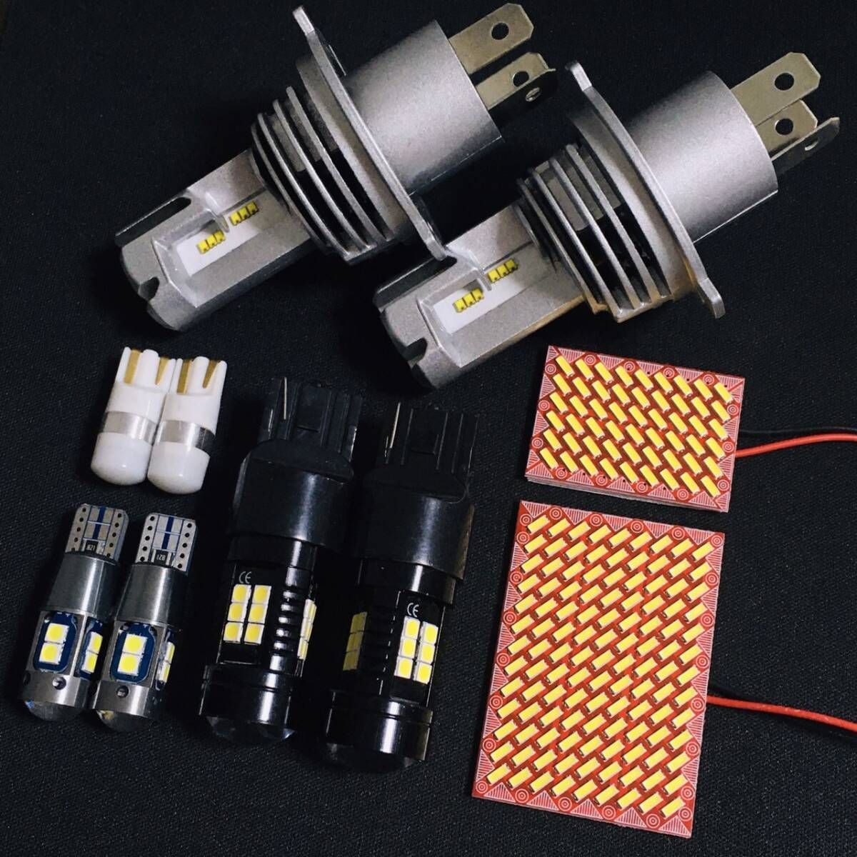 超爆光 MRワゴン MF22S LED ルームランプセット 4014SMD 基板 室内灯 ヘッドライト バックランプ ポジション球 ナンバー灯 ホワイト