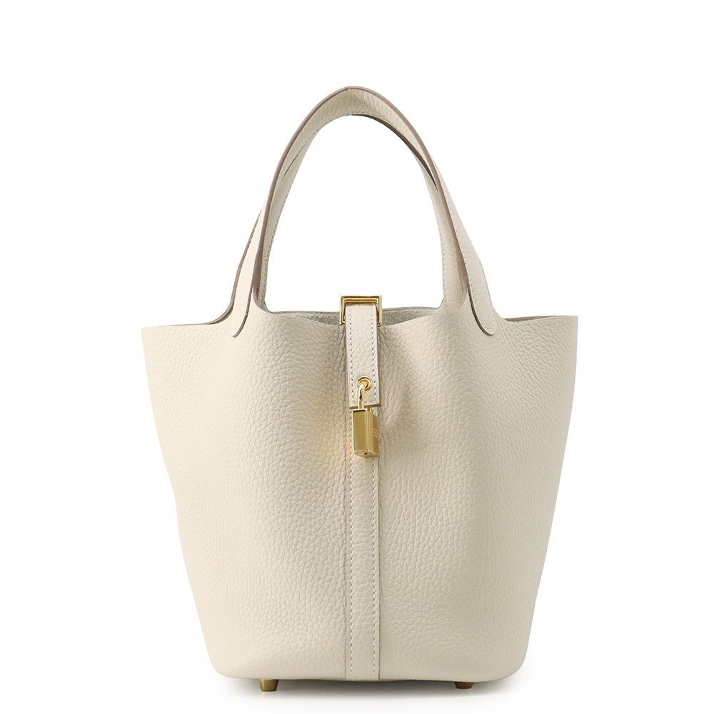 エルメス ハンドバッグ ピコタンロックPM クレ/ゴールド金具 トリヨンクレマンス G刻印 HERMES 390,285円