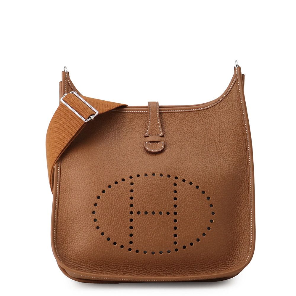 エルメス ショルダーバッグ エブリン3 PM ゴールド/シルバー金具 トリヨンクレマンス G刻印 HERMES Evelyne 339,030円