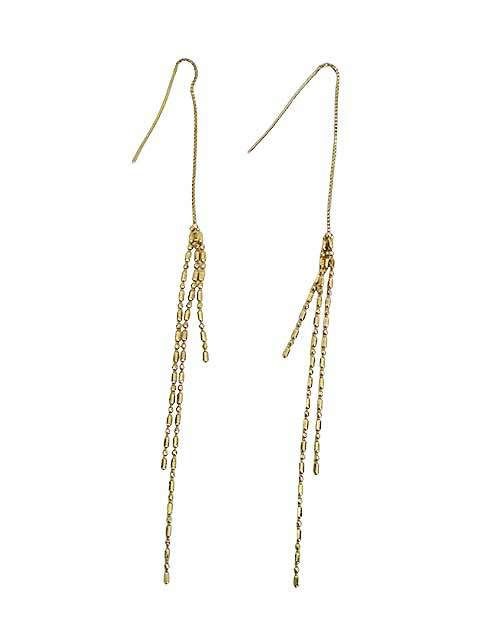 【中古】K18　 ピアス　ゴールドアクセサリー　ジュエリー　重量約2.6g　金アクセサリーアクセサリー＿セルモアから出品＿s-0260-r17