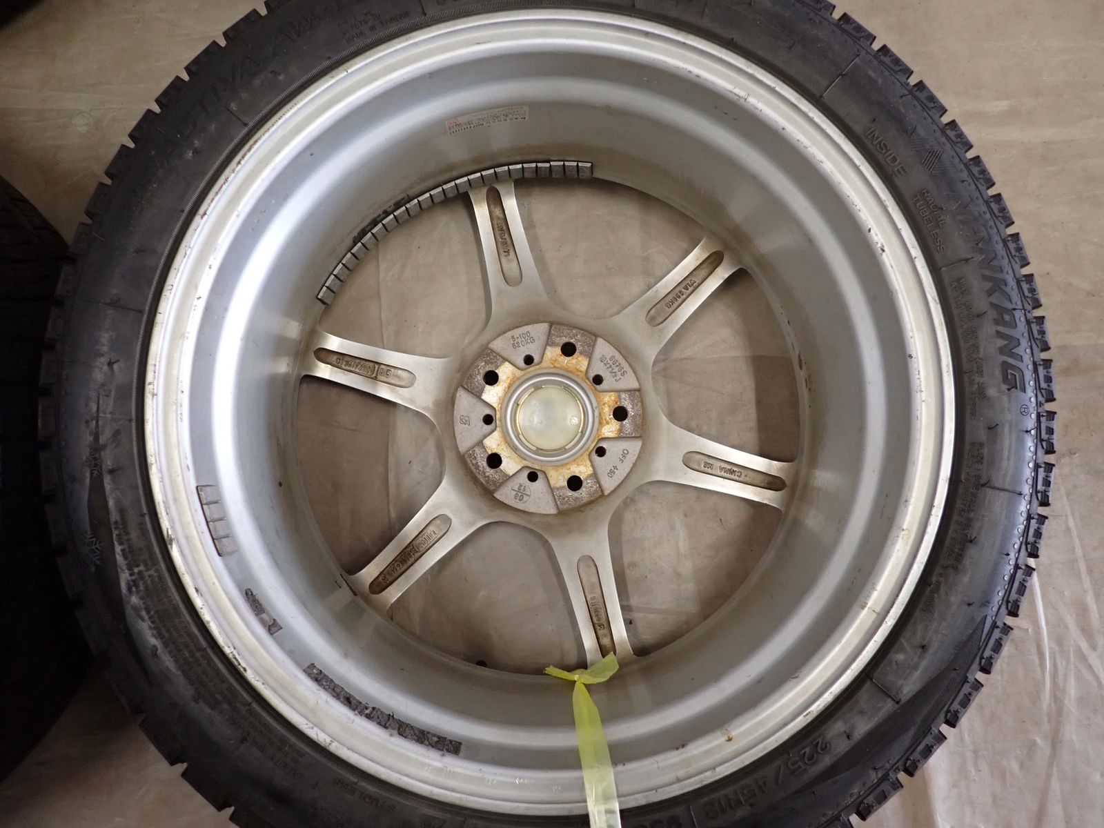 冬4本SET 会社宛 送料無料 225/45R18×7.5J 95Q ナンカン ICE ACTIVA AW1 2022年製 アルミ オデッセイ ヴェゼル エスティマ 特価 NO,I3326