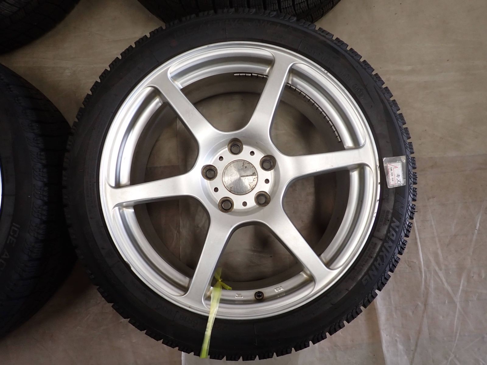 冬4本SET 会社宛 送料無料 225/45R18×7.5J 95Q ナンカン ICE ACTIVA AW1 2022年製 アルミ オデッセイ ヴェゼル エスティマ 特価 NO,I3326