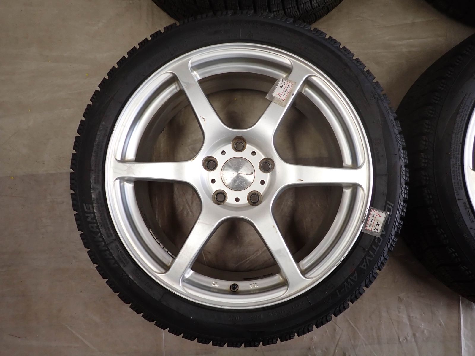 冬4本SET 会社宛 送料無料 225/45R18×7.5J 95Q ナンカン ICE ACTIVA AW1 2022年製 アルミ オデッセイ ヴェゼル エスティマ 特価 NO,I3326