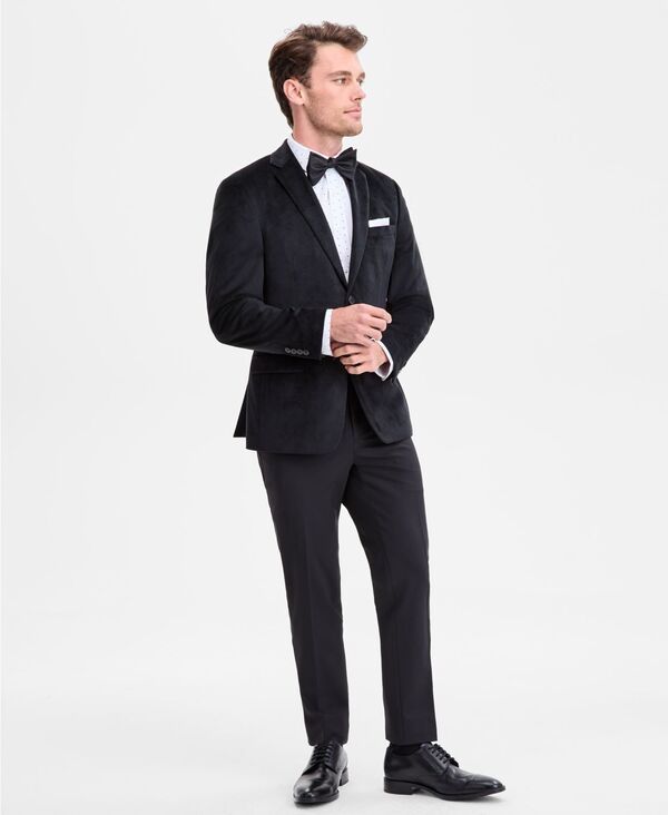バースリー メンズ アウター ジャケット・ブルゾン ベルベット コート Bar III Mens SlimFit Velvet Sport Coat Black ブラック 33,670円