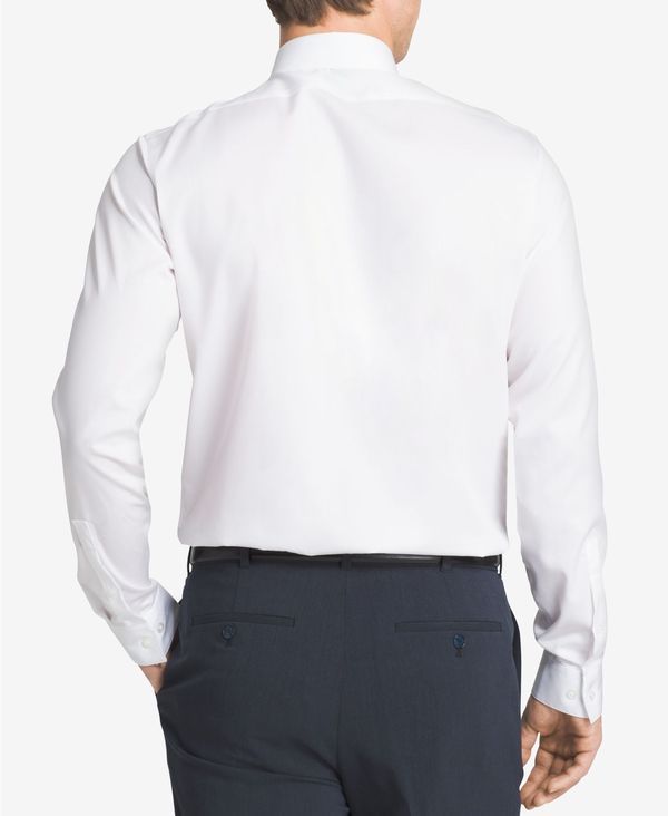 カルバンクライン メンズ トップス シャツ Calvin Klein Mens SlimFit NonIron Herringbone Dress Shirt White ホワイト