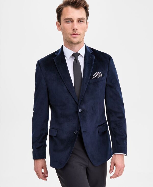バースリー メンズ アウター ジャケット・ブルゾン ベルベット コート Bar III Mens SlimFit Velvet Sport Coat Navy ネイビー 33,670円