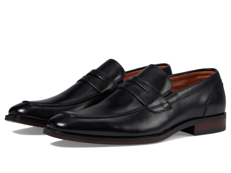 フローシャイム メンズ シューズ スリッポン・ローファー Florsheim Sorrento Moc Toe Penny Loafers Black Smooth ブラック 26,864円