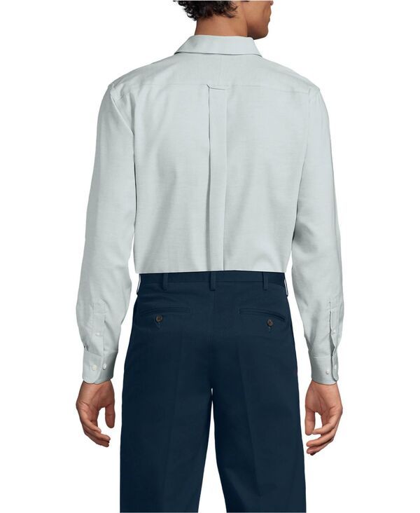 ランズエンド メンズ トップス シャツ オックスフォード コットン Lands End Mens No Iron Supima Cotton Oxfordresshirt Paleucalyptus