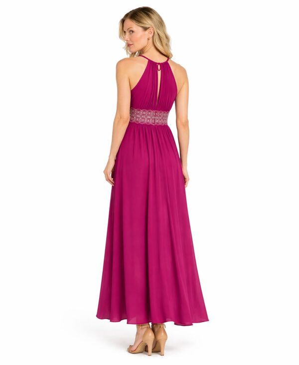 アールアンドエムリチャーズ レディース トップス ワンピース R M Richards Beaded Gown Magenta マゼンタ