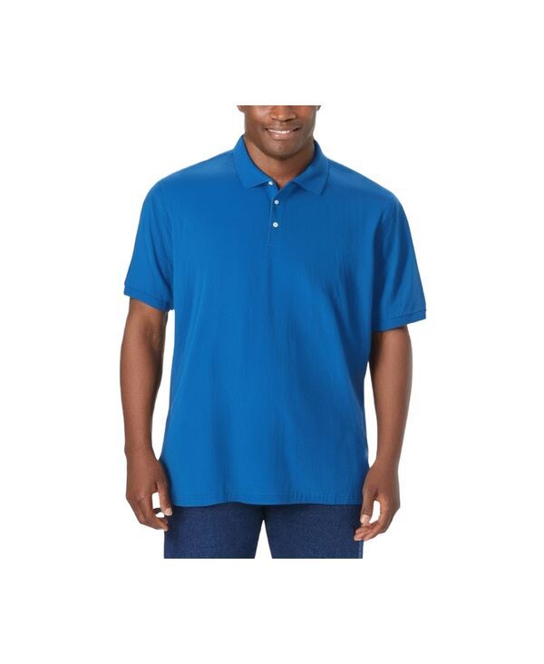 キングサイズ メンズ トップス ポロシャツ トール コットン KingSize Big Tall ShrinkLess LongerLength Cotton Polo Shirt Royal blu 14,220円