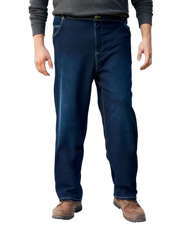 キングサイズ メンズ ボトムス カジュアルパンツ リラックスフィット スウェットパンツ トール デニム KingSize Big Tall 5Pocket Relaxed Fit Denim Look