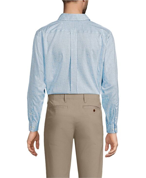 ランズエンド メンズ トップス シャツ ボタンダウン コットン ダウン Lands End Mens No Iron Supima Cotton Pinpoint Buttondown Collar