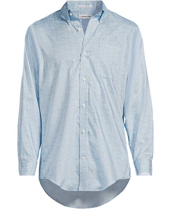 ランズエンド メンズ トップス シャツ ボタンダウン コットン ダウン Lands End Mens No Iron Supima Cotton Pinpoint Buttondown Collar