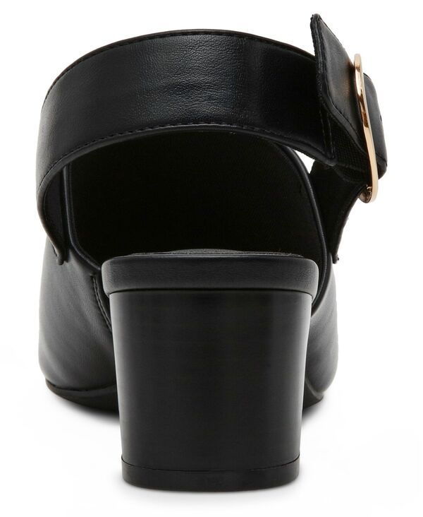 アンクライン レディース シューズ サンダル Anne Klein Womens Maddy Square Toe Shooties Black Smooth ブラック