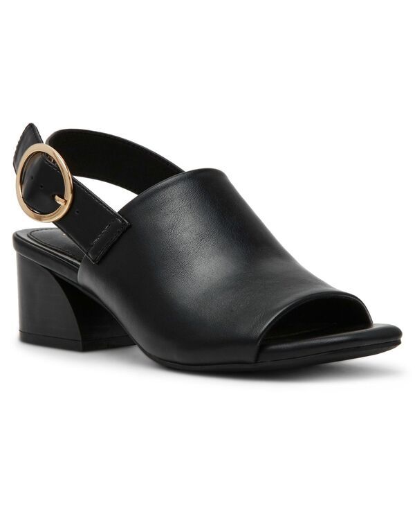 アンクライン レディース シューズ サンダル Anne Klein Womens Maddy Square Toe Shooties Black Smooth ブラック