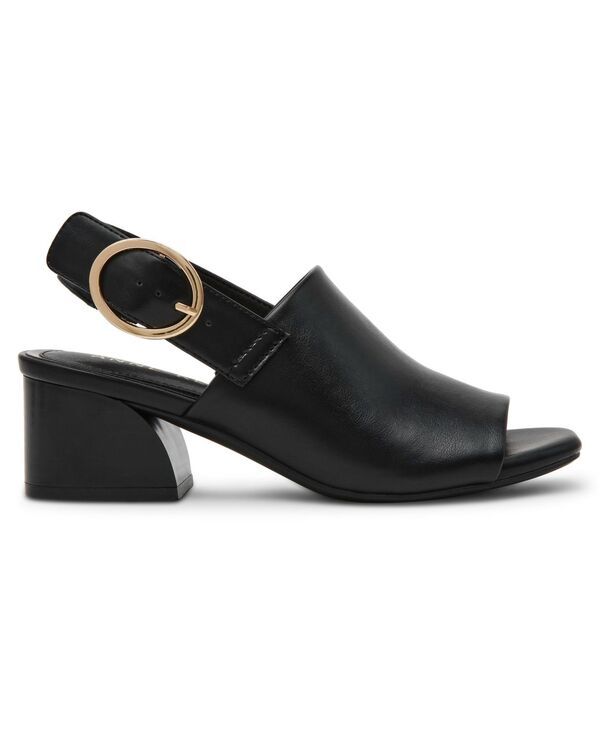 アンクライン レディース シューズ サンダル Anne Klein Womens Maddy Square Toe Shooties Black Smooth ブラック