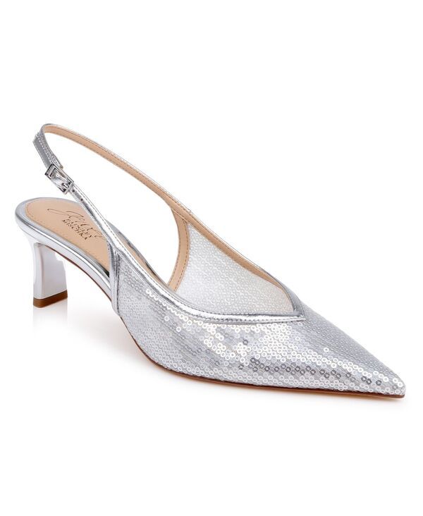ジュウェルダグレイミシュカ レディース シューズ パンプス Jewel Badgley Mischka Womens Zabelle Slingback Dress Pump silver Metal