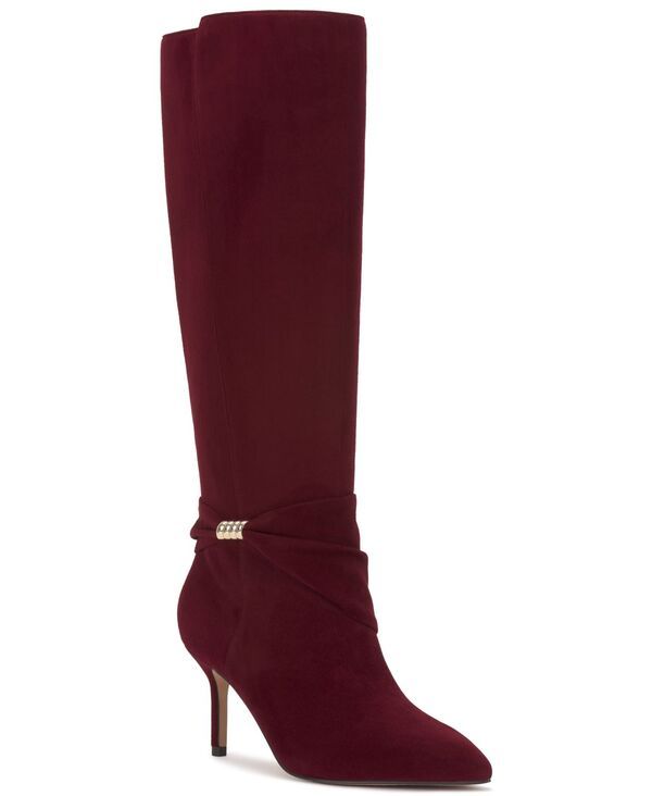 ヴィンスカムート レディース シューズ ブーツ・レインブーツ Vince Camuto Womens Meezo Stiletto Dress Boots Pomegranate Suede