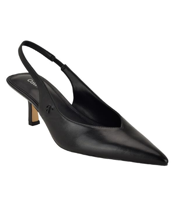 カルバンクライン レディース シューズ パンプス ヒール Calvin Klein Womens Chellie Slingbackitten Heel Dress Pumps Black ブラック