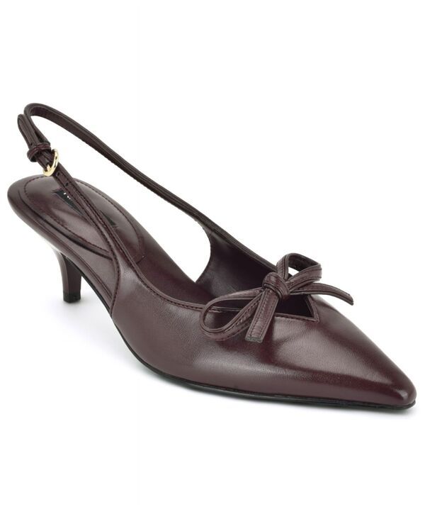 ナインウェスト レディース シューズ パンプス ヒール Nine West Womens Lyrical Bow Kitten Heel Pumps Wine ワイン 23,532円